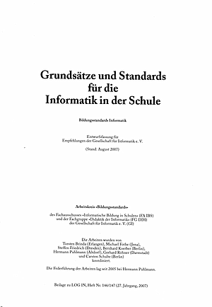 Titelblatt - Grundstze und Standards fr die Informatik in der Schule